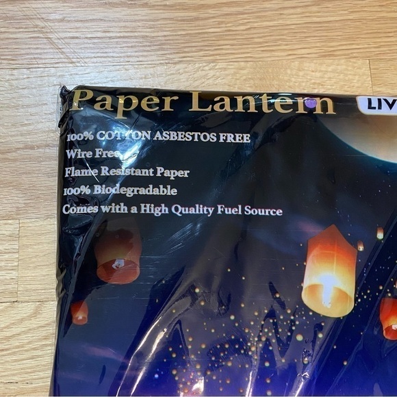 Paper Lanterns NEW 100% Cotton Biodegradable Wire Free Liveasily Wedding Tangled - Picture 3 of 4